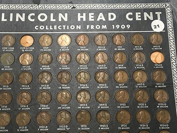 Lincoln Cent 1909-1940 Missing 1909-S VDB, 1914-D, 1931-S