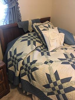 3 pc. Bedroom outfit, full size bed to include bedding