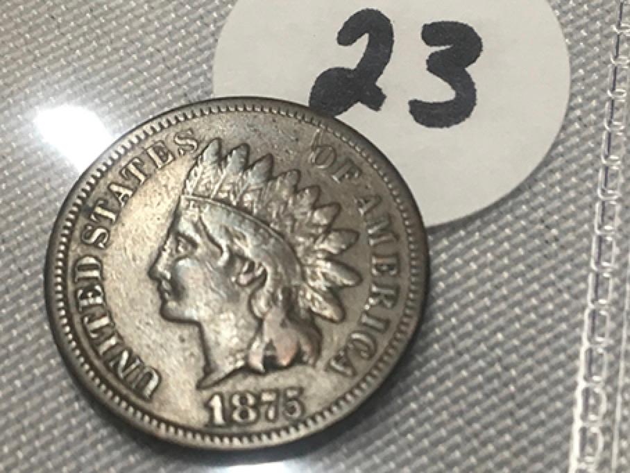 1875 Indian Cent