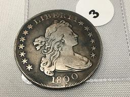 1800 13 Stars Draped Bust Dollar