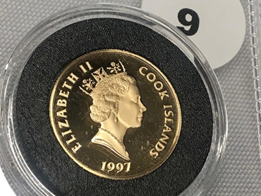 1997 Cook Island $50 14kt. Gold "Capt. James Cook", Proof