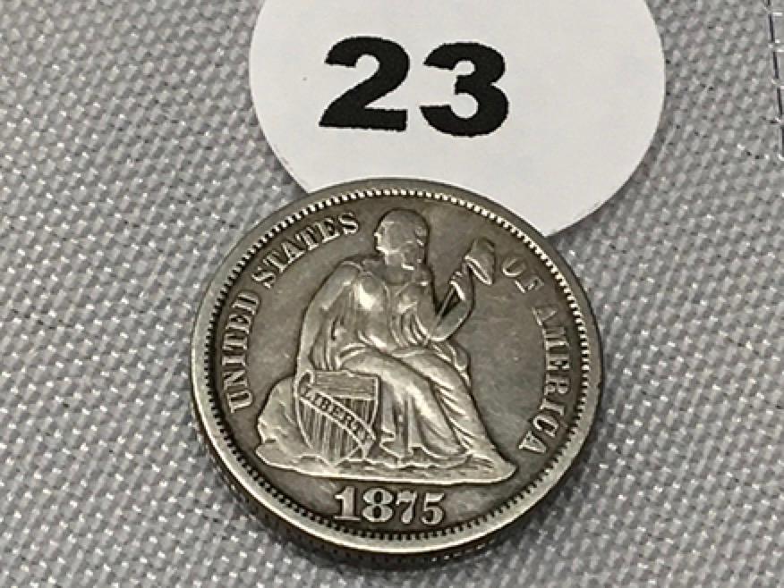 1875-S Seated Dime