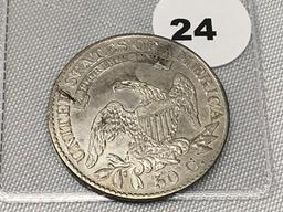 1826 Bust Half