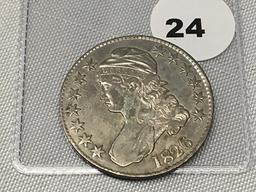 1826 Bust Half