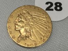 1909-D $5 Indian Gold