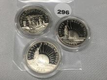 (3) 1986-S Liberty Half Dollars