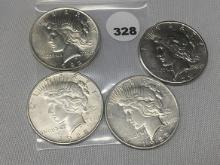 (4 X $) 1922 Peace Dollars