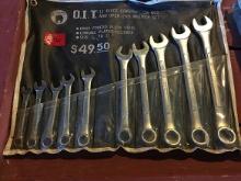 10 pc. O.I.T. Combination Wrench Set