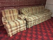 Older sofa and recliner