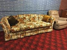Older sofa and recliner