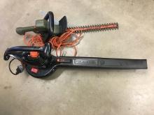 B&D Leaf blower and hedge trimmer