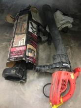 B&D Electric leaf blower with Craftsman gutter clean out kit