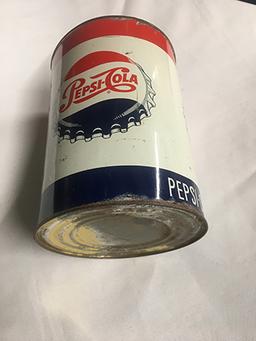 Pepsi Cola Fountain Syrup Tin, 9 in. Tall