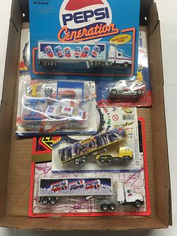 Die Cast Pepsi Trucks and Car