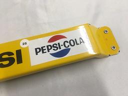 32 in. Pepsi Cola Porcelain Door Push, with reverse Thank You - Call Again
