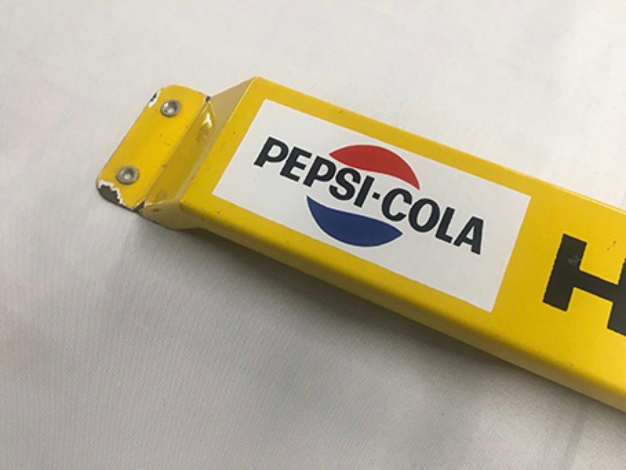 32 in. Pepsi Cola Porcelain Door Push, with reverse Thank You - Call Again
