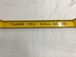 32 in. Pepsi Cola Porcelain Door Push, with reverse Thank You - Call Again