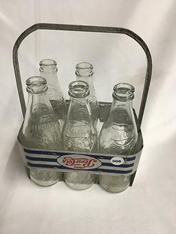 Pepsi Cola Bottles and Carrier