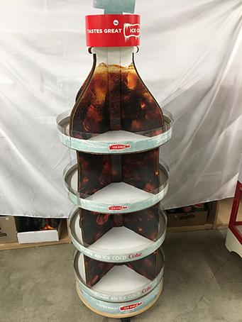 70 in. Tall Coke Display Shelf