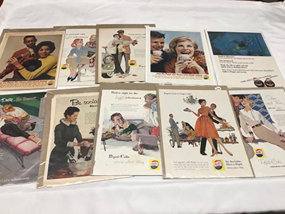 Vintage Pepsi Magazine Cut Outs