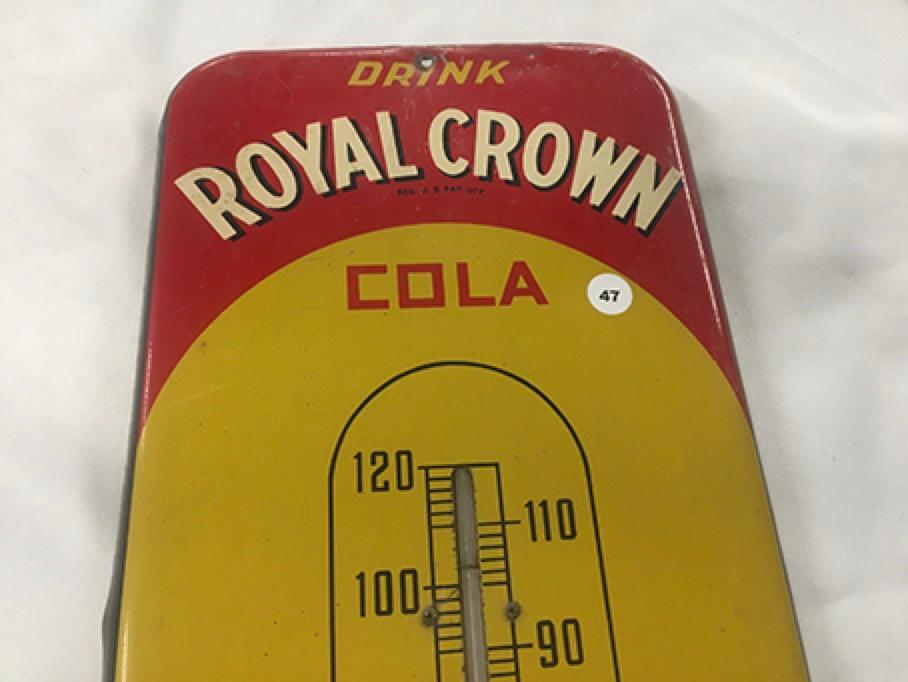 10 x 25 1/2 in. Vintage Royal Crown Cola Thermometer
