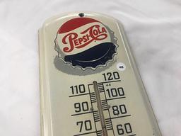 8  x 27 in. Vintage (M165-USA) Pepsi Cola Thermometer