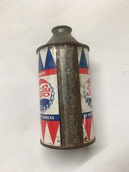 Rare 1950s Pepsi Cola, Single Dot Cone Top Can, good overall condition