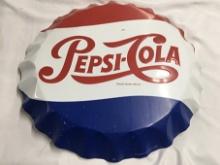 27 in. Pepsi Cola, Stout Mfg Reproduction Sign