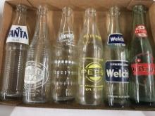 (6) Vintage Soda Bottles