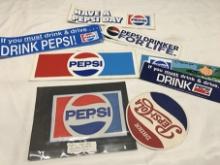 (2) Pepsi Patches and Bumper Stickers