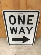 18  x 24 in,, One Way Sign