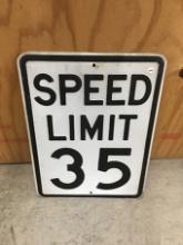 18  x 24 in,, Speed Limit 35 Sign