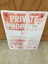 18  x 24 in,, Private Property Sign
