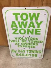 12  x 18 in. Tow Away Zone Sign