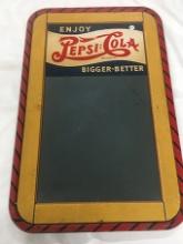 19 1/2  x 30 in. Vintage Pepsi Cola Chalkboard Menu Sign