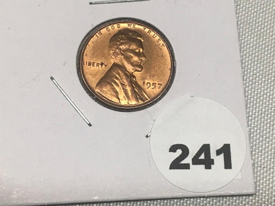 1957 Lincoln Cent (BU)