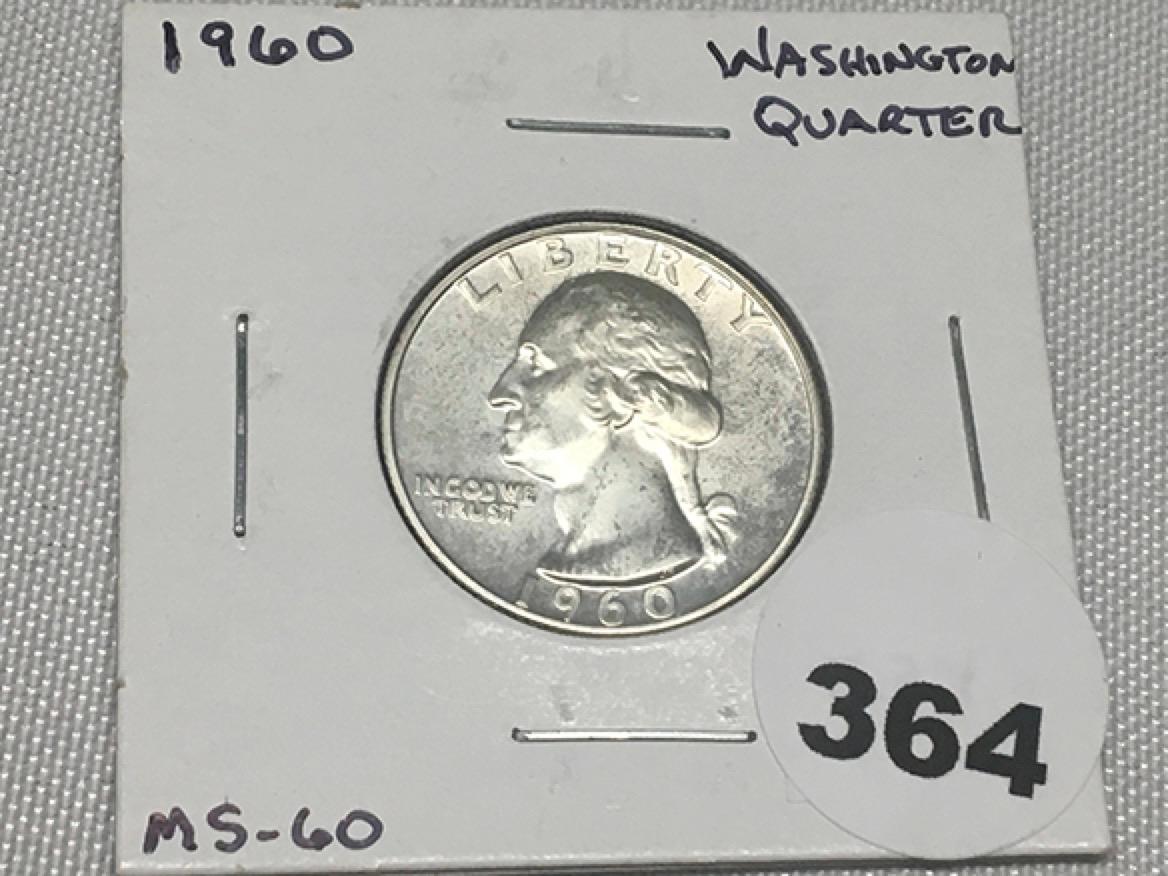 1960 Washington Quarter UNC