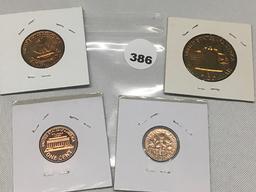 1962 Proof coins (no nickel) Amazing toning!