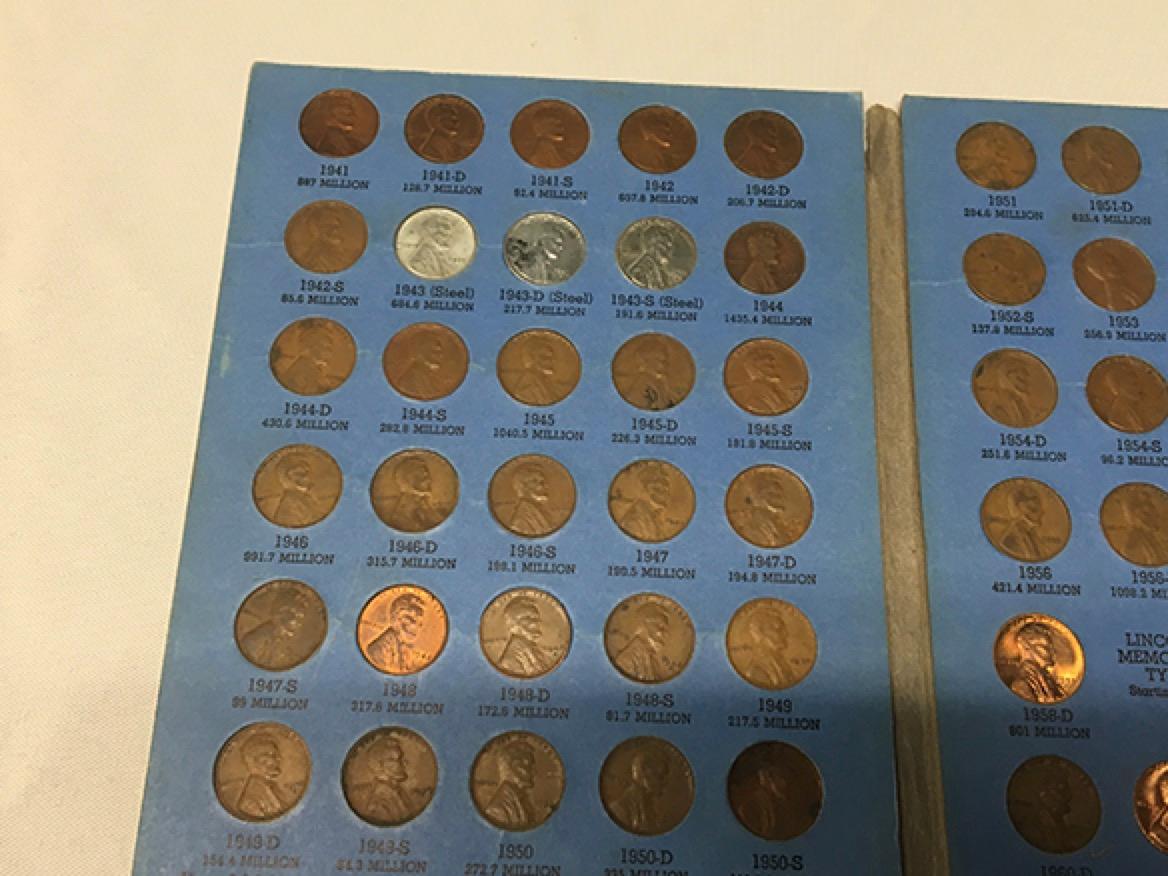 (2) 1941-1974 Lincoln Cent Books