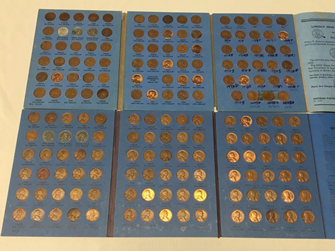 (2) 1941-1974 Lincoln Cent Books