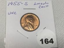 1955-S Lincoln Cent UNC