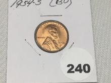 1954-S Lincoln Cent (BU)