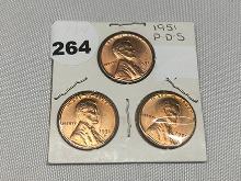 1951 P.D.S Lincoln Cent (UNC)