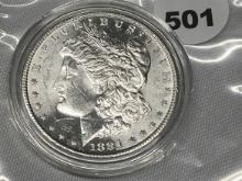 1881-S Morgan Dollar BU, Capsolated