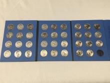 1986-2003 Kennedy Half Dollar Book (35 Coins) Several UNC