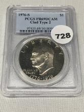 1976-S Ike Dollar PCGS PR69 DCAM