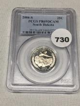 2006-S South Dakota Quarter PCGS PR69 DCAM