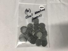 (50) Steel Wartime Pennies