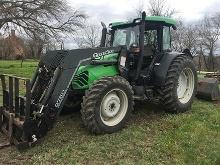 2002 Deutz-Fahr Agroplus 100 4WD Cab Tractor, 99HP Duetz 4.8L 6 cyl. Diesel, 15 spd