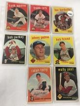 (8) 1959 Topps #36, 358, 393, 398, 440, 460, 495, 506